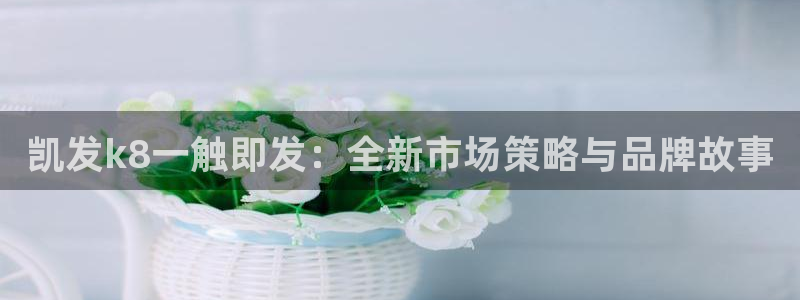 今年会电子娱乐官网下载：凯发k8一触即发：全新市场策略与品牌故事