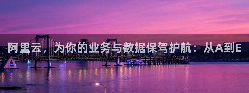 今年会体育在线注册：阿里云，为你的业务与数据保驾护航：从A到E