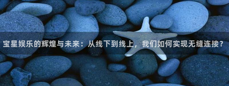 今年会是什么平台：宝星娱乐的辉煌与未来：从线下到线上，我们如何实现无缝连接？